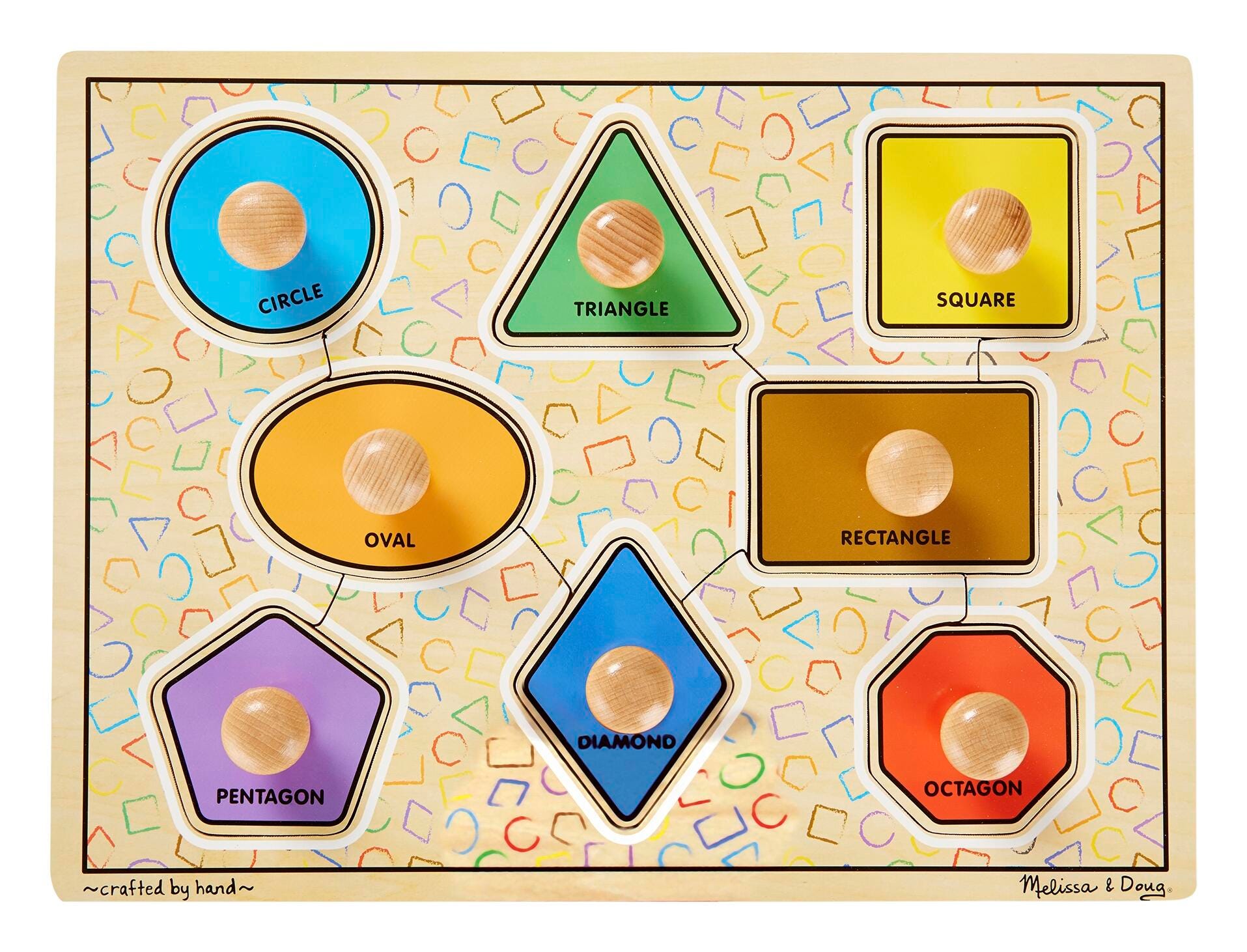 Melissa & Doug Shapes Large Jumbo Knob Puzzle